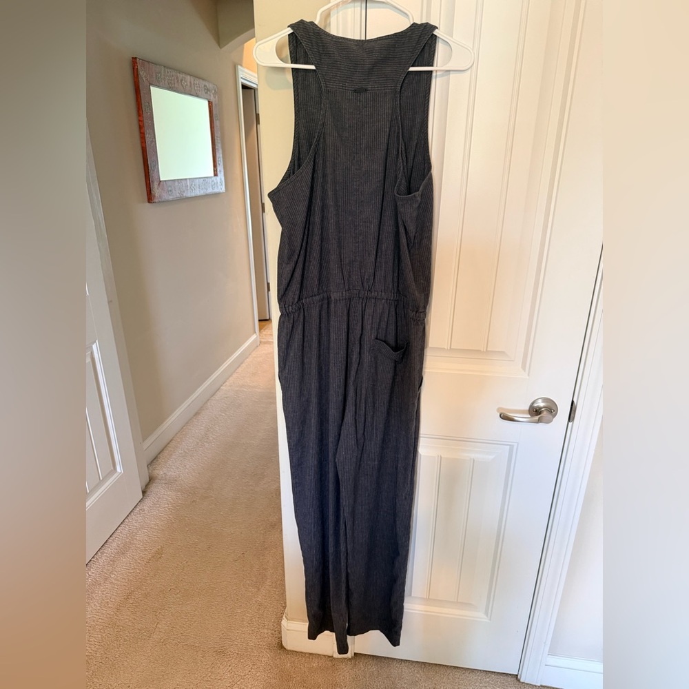 Prana Black Sleeveless Drawstring Jumpsuit - Picture 4 of 6